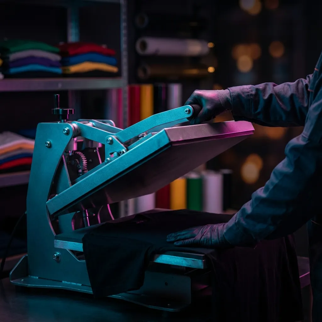 Prensa de calor industrial para sublimación textil profesional de camisetas personalizadas